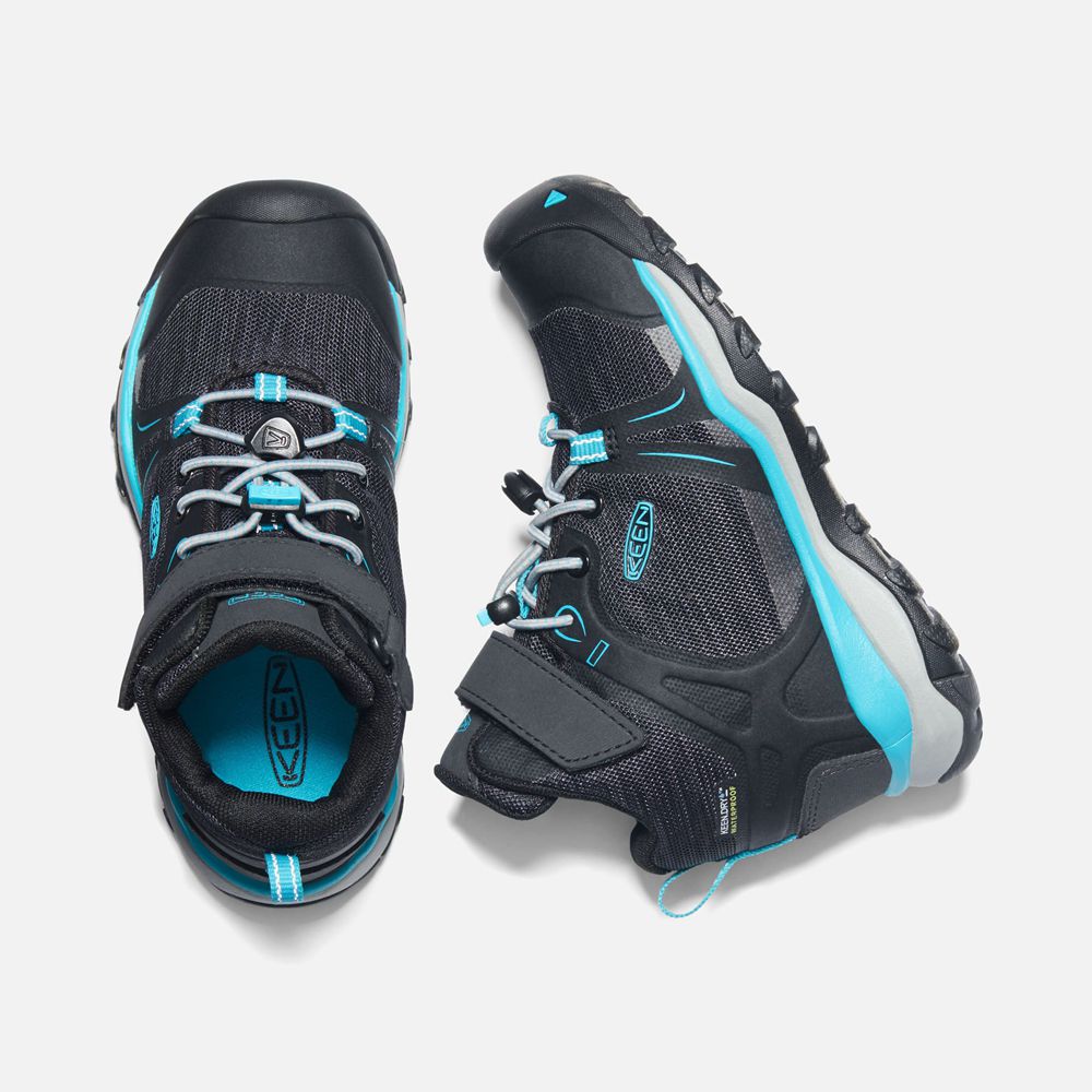 Keen Outdoor Bot Çocuk Siyah/Mavi - Terradora Ii Waterproof - Türkiye WYBH83219